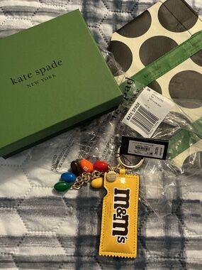 NWT Kate Spade M&M 3D Key Charm W/box and small KS bag SOLD OUT